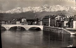 CPA Grenoble Pont Marius Gontard Et Les Alpes