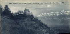CPA Grenoble Le Chateau De Bouqueron Et La Chaine Des Alpes