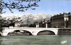 CPA Grenoble Pont Marius Gontard Et Les Alpes
