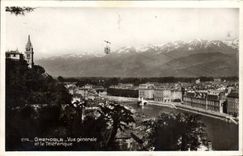 CPA Grenoble Vue Generale Et Le Teleferique