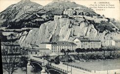 CPA Grenoble Pont De La Porte De France Le Fort Rabot