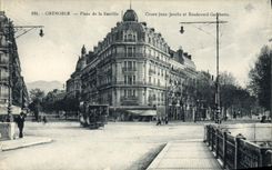 CPA Grenoble Place De La Bastille cours Jean jaures boulevard Gambetta
