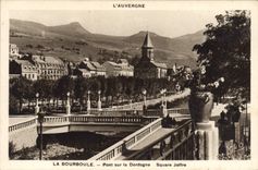 CPA La Bourboule Pont Sur La Dordogne Square Joffre