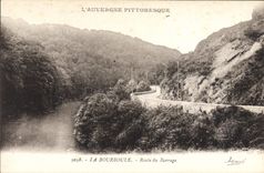 CPA La Bourboule Route Du Barrage