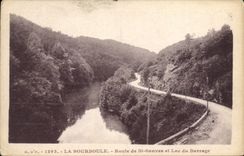 CPA La Bourboule Route De St Sauves Et Lac Du Barrage