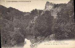 CPA La Bourboule Les Gorges Du Barrage Et Villa Peironnel