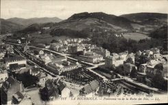 CPA La Bourboule Panorama Vu De La Roche Des Fees