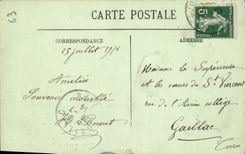 CPA La Bourboule Panorama Vu De La Roche Des Fees