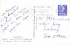 CPA La Bourboule Vue Generale Les Thermes Casino Et Grands Hotels