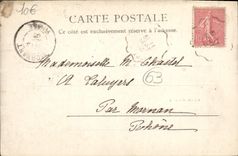 CPA La Bourboule La PLace Des Anes âne