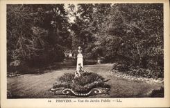 CPA Provins Vue Du Jardin Public