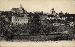 CPA Provins Saint Quiriace Et La Tour Cesar Prises Au boulevard d'Aligre