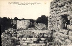 CPA Provins Les Fortifications La Porte Saint Jean