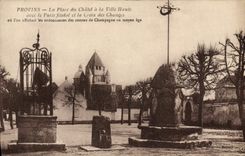 CPA Provins La Place Du Chatel A la Ville Haute