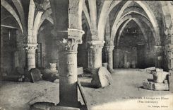 CPA Provins Grange Aux Dimes vue intérieure