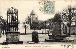 CPA Provins Place Du Chatel A La Ville Haute