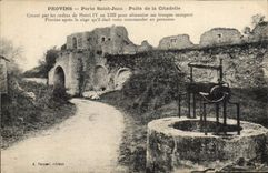 CPA Provins Porte Saint Jean Puits De La Citadelle