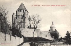 CPA Provins Tour De Cesar Et Dome De Saint Quiriace