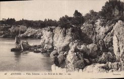 CPA Antibes Villa Eilenroc Le Bord De La Mer