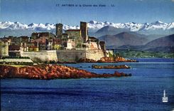 CPA Antibes Et La Chaine Des Alpes