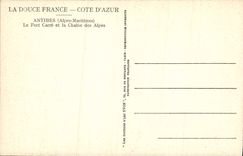 CPA Antibes Le Fort Carre Et La Chaine Des Alpes