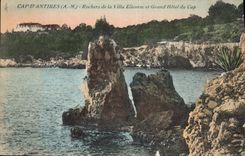 CPA Antibes Rochers De La Villa Eilenroc Et Grand Hotel Du Cap