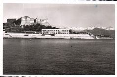 CPA Antibes Le Fort Carre Devant La Chaine Des Alpes