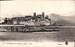 CPA Antibes Et La Chaine Des Alpes