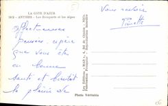 CPA Antibes Les Remparts Et Les Alpes