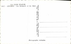 CPA Antibes Les Remparts Et Les Alpes