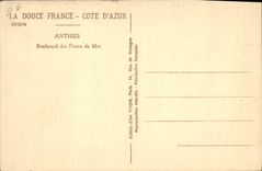 CPA Antibes Boulevard Des Fronts De Mer