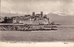 CPA Antibes Et La Chaine Des Alpes