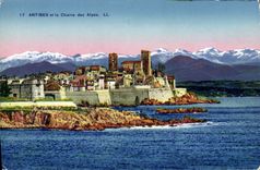 CPA Antibes Et La Chaine Des Alpes
