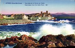 CPA Antibes Vue Prise De La Pointe De I'Ilette