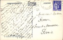 CPA Antibes Et La Chaine Des Alpes