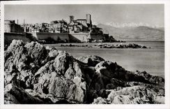 CPA Antibes Vue Generale Chaine Des Alpes