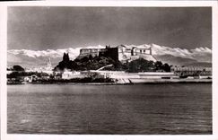 CPA Antibes Le Fort Carre Et La Chaine Des Alpes