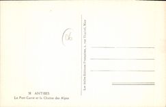 CPA Antibes Le Fort Carre Et La Chaine Des Alpes