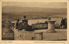 CPA Antibes La Table D'Orientation De Notre Dame De La Garoupe