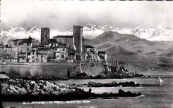 CPA Antibes La Ville La Chaine Des Alpes