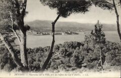 CPA Antibes Panorama Sur La Ville Pris Des Sapins Du Cap D'Antibes