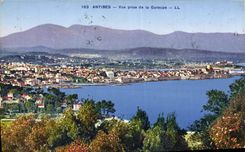 CPA Antibes Vue Prise De La Garoupe