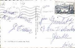 CPA Antibes Et La Chaine Des Alpes
