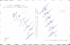 CPA Antibes Les Remparts Et La Chaine Des Alpes