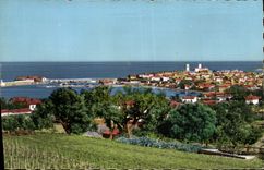 CPA Antibes Vue Sur La Ville Et Le Port