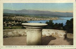CPA Antibes Vue Panoramique Prise De Notre Dame De La Garoupe
