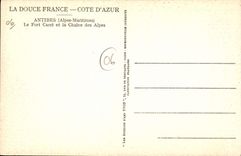 CPA Antibes Le Fort Carre Et La Chaine Des Alpes
