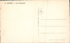 CPA Antibes Les Remparts