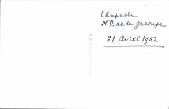 CPA Antibes chapelle Notre Dame De la garoupe avril 1952