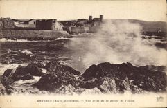 CPA Antibes Vue Prise De La Pointe De I'Ilette